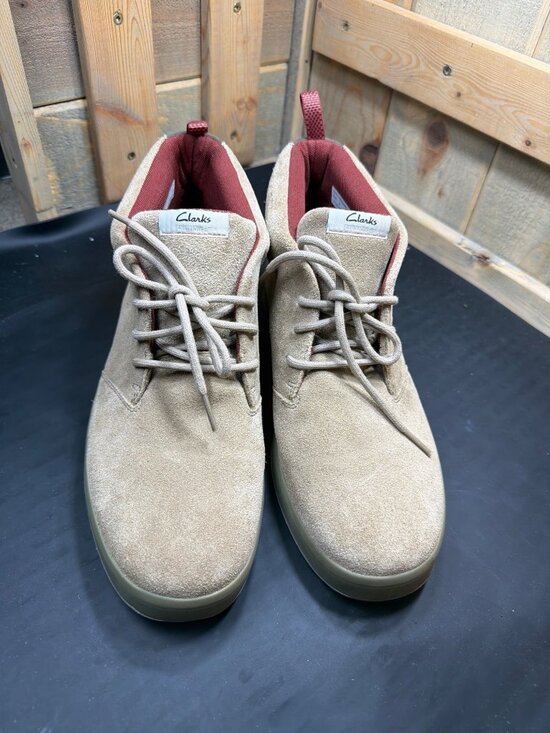 Clarks Sportswear Mens 10.5 M Sand Tan Suede Chukka Sneaker Boots 26102955 main image 4